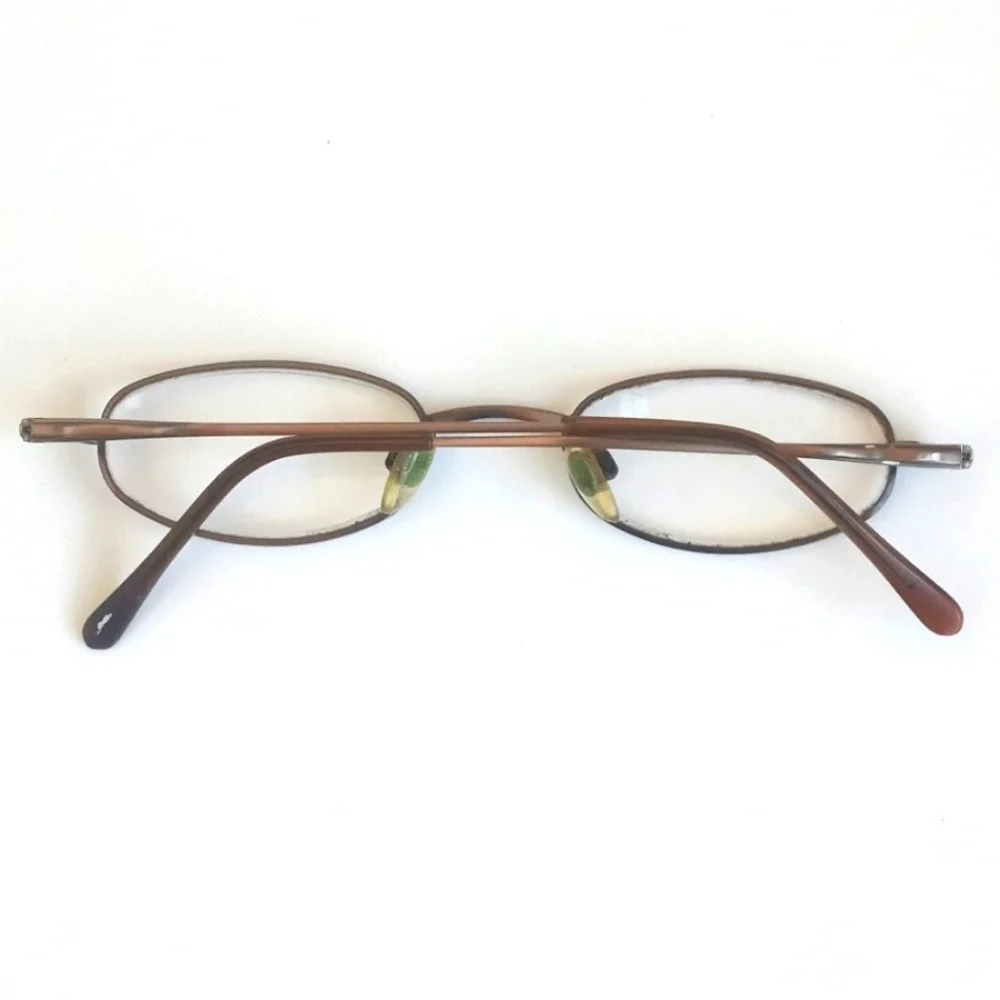 Vintage 90's Oval Bronzed Brown Reading Glasses
